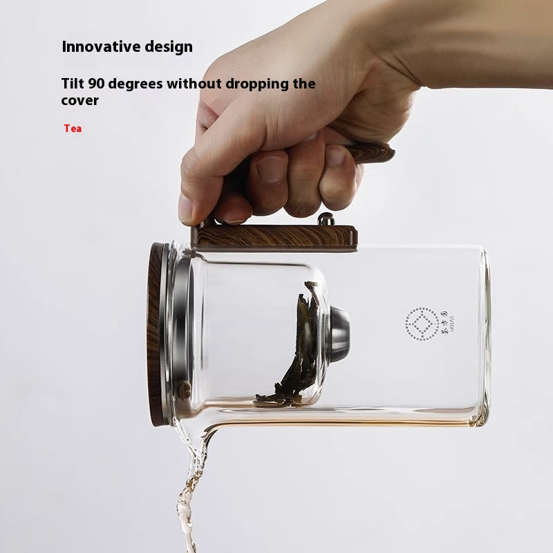 Infusor de Té Inteligente – Vidrio de Alta Calidad de Borosilicato con Separación Magnética