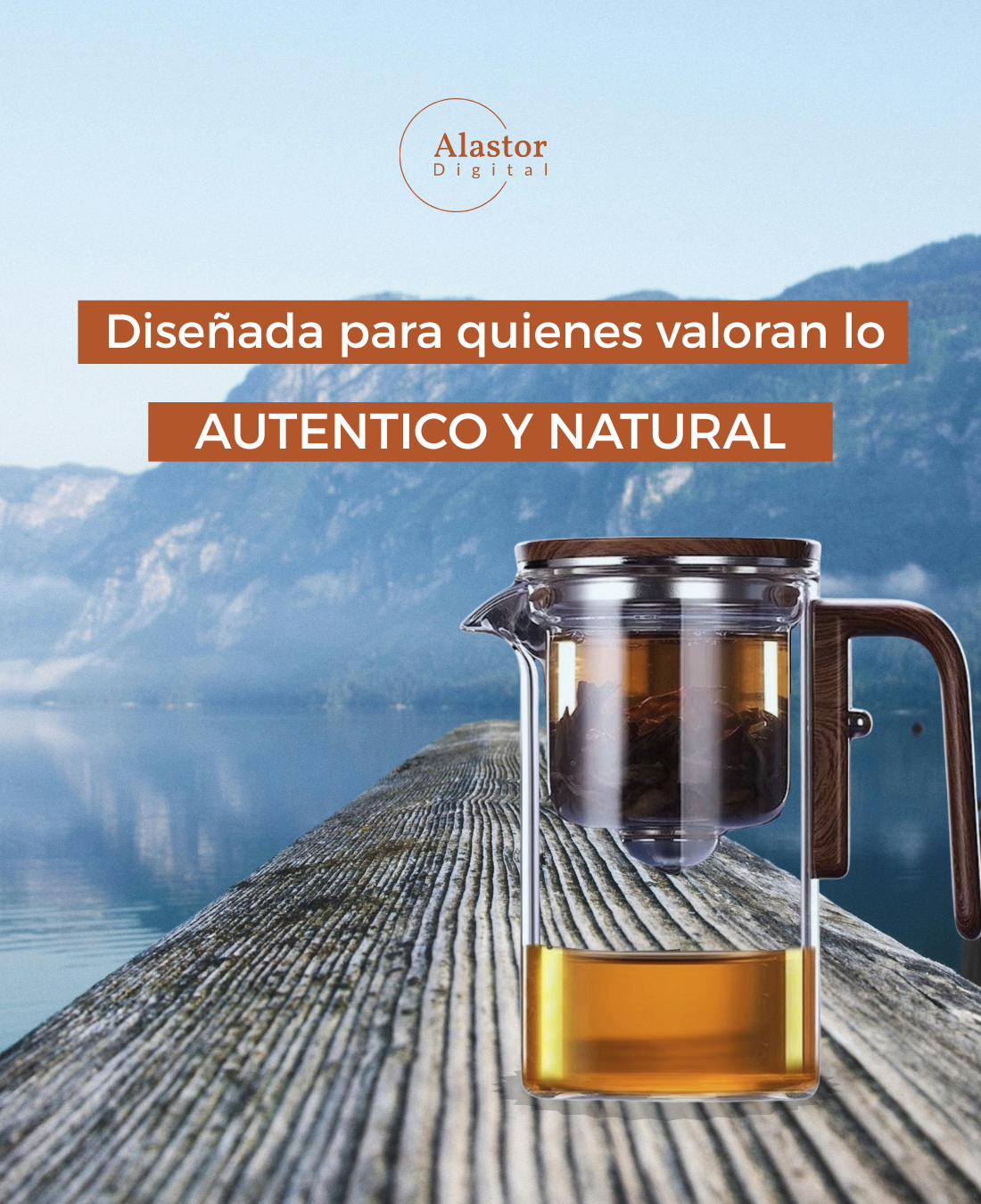 Infusor de Té Inteligente – Vidrio de Alta Calidad de Borosilicato con Separación Magnética