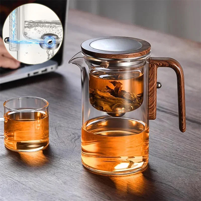 Infusor de Té Inteligente – Vidrio de Alta Calidad con Separación Magnética